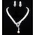 preiswerte Schmucksets-Brautschmuck-Sets 1 Set Künstliche Perle Strass 1 Halskette Ohrringe Damen Elegant Modisch Koreanisch Schmuck-Set Für Party Hochzeit Geschenk / Verlobung