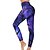 cheap Yoga Leggings &amp; Tights-21Grams® Women&#039;s High Waist Yoga Pants Tights Leggings Tummy Control Butt Lift Floral / Botanical Purple Fitness Gym Workout Running Winter Sports Activewear High Elasticity