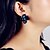cheap Earrings-Women&#039;s Stud Earrings Petal Sweet Earrings Jewelry Black For Date Festival