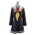 preiswerte Anime-Kostüme-Inspiriert von Kein Spiel Kein Leben Shiro Schulmädchen Anime Cosplay Kostüme Japanisch Cosplay Kostüme Schuluniformen Solide Langarm Krawatte Mantel Kleid Für Herren Damen / Socken