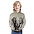 billige drenges 3d hættetrøjer og sweatshirts-Drenge 3D Grafisk Elefant 3D Hættetrøje og sweatshirt Langærmet 3D-udskrivning Aktiv Polyester Spandex Børn