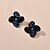 cheap Earrings-Women&#039;s Stud Earrings Petal Sweet Earrings Jewelry Black For Date Festival