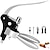 cheap Barware-Wine Bottle Opener Rabbit Corkscrew Set Demenades Wine Opener Kit with Foil Cutter Wine Stopper and Extra Spiral Copper Silver