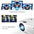 cheap Projectors-Cheerlux C9 LED Projector Keystone Correction 720P (1280x720) 2800 lm Compatible with TV Stick