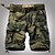 cheap Hiking Trousers &amp; Shorts-AKARMY Men&#039;s Cargo Shorts Tactical Shorts Military Camo Summer Outdoor 10&quot; Regular Fit Ripstop Multi Pockets Breathable Sweat wicking Cotton Knee Length Shorts Camouflage Blue Army Green
