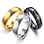 preiswerte Ringe-1 Stück Bandring Ring For Herren Täglich Klub Titanstahl Klassisch Stilvoll Zahl Buchstabe Herr der Ringe