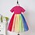 cheap Dresses-Kids Girls&#039; Dress Color Block Short Sleeve Formal Wedding Party Patchwork Cute Sweet Cotton Polyester Maxi Summer 3-6 Y Lavender Fuchsia