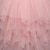 tanie Sukienki-Dziecięca różowa impreza księżniczka kwiatowa koronkowa zapiekanka tiulowa z powrotem bez pleców tutu górne krawędzie warstwowa sukienka dla dziewczynki!