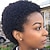 cheap Human Hair Capless Wigs-Remy Human Hair Wig Pixie Cut For Black Women Short Afro Curly Brazilian Hair Cheap Wig Human Hair Capless Wig Natural Black #1B For Daily Party