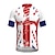 cheap Women&#039;s Cycling Clothing-21Grams Men&#039;s Cycling Jersey Short Sleeve Bike Jersey Top with 3 Rear Pockets Mountain Bike MTB Road Bike Cycling Breathable Quick Dry Moisture Wicking White Rainbow Graphic Patterned UK Spandex