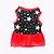 cheap Dog Clothes-Cat Dog Dress Puppy Clothes Stars Casual / Daily Dog Clothes Puppy Clothes Dog Outfits Black Red Costume for Girl and Boy Dog Terylene XS S M L