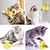cheap Cat Toys-Cat Teasers Interactive Toy Rotating Toy Cat Toys Set Windmill Interactive Cat Toys Fun Cat Toys Cat Kitten 1 set Round Pet Friendly Massage Pet Exercise with Light Catnip Ball Plastic Gift Pet Toy