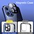 hesapli iPhone Kılıfları-telefon Pouzdro Uyumluluk Apple Tam Kaplama Kılıf iPhone 13 12 11 Pro Maks Mini X XR XS Maks 8 7 Artı Çift Taraflı Temiz Kamera Lens Koruyucu Solid Temperli Cam Metal