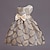 cheap Dresses-Toddler Girls&#039; Dress Floral Sleeveless Wedding Party Birthday Print Sweet Polyester Knee-length Summer Spring Fall 3-10 Years Gold