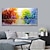 cheap Floral/Botanical Paintings-Mintura&amp;amp;reg; Large Size Hand Painted Abstract Trees Landscape Oil Painting On Canvas Modern Pop Art Wall Picture For Home Decoration (Rolled Canvas without Frame)