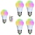 cheap LED Smart Bulbs-1pc RGBW Color Changing Smart LED Light Bulb E27 E26 3W Dimmable Globe Lamp A50 with Controller for Home Bar Party Ambiance Lighting 85-265V