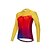 זול בגדי אופניים לנשים-Women&#039;s Long Sleeve Cycling Jersey Red / White Red / Yellow Blue+Yellow Bike Jersey Quick Dry Back Pocket Sports Clothing Apparel / Micro-elastic / Athleisure