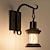 cheap Indoor Wall Lights-Lightinthebox Rustic Light Fixtures, Oil Rubbed Bronze Finish Indoor Vintage Wall Light Wall Sconce Industrial Lamp Fixture Glass Shade Farmhouse Metal Sconces Wall Lights for Bedroom Living Room Cafe
