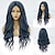 cheap Costume Wigs-Purple Wigs for Women Ombre Gray Wig Black Wig Purple Wig Synthetic Wig Deep Wave Middle Part Wig Medium Length Synthetic Hair Women‘s Cosplay Middle Part Party Purple (A1-A18) Halloween Wig