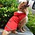 cheap Dog Clothes-Cat Dog Hoodie Rain Coat Puppy Clothes Solid Colored Casual / Daily Waterproof Outdoor Dog Clothes Puppy Clothes Dog Outfits Red Blue Costume for Girl and Boy Dog Oxford cloth Terylene 3XL 4XL 5XL
