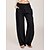 cheap Exercise, Fitness &amp; Yoga Clothing-Women&#039;s Yoga Pants Quick Dry Moisture Wicking Wide Leg Drawstring Yoga Fitness Gym Workout High Waist Pants / Trousers Bottoms Black Light Grey Dark Navy Winter Cotton Sports Activewear Loose Stretchy