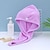 billige badehætter og pandebånd-badeværelse blød koralfleece hårindpakning hurtigtørrende håndklæde ensfarvet behagelige daglige hjemmebadehåndklæder 1 stk.