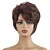 cheap Synthetic Trendy Wigs-Synthetic Wig Straight Curly Curly Straight Wig Short Darkest Brown Synthetic Hair 8 inch Women&#039;s Brown StrongBeauty
