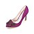 cheap Wedding Shoes-Women&#039;s Wedding Shoes Wedding Heels Bridal Shoes Rhinestone Bowknot Stiletto Heel Pointed Toe Satin Loafer Solid Colored White Purple Champagne