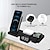 cheap Wireless Chargers-4 in 1 Wireless Charger with LED Digital Clock 15W Fast Charging Wireless Station Dock for Apple Watch SE 7 6 5 4 3 Air pods Pro iPhone 13 12 11 Pro Max Xr Xs 8 Plus Samsung S21 Ultra S20 Plus
