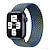 hesapli Apple Watch Kordonları-1 pcs Akıllı Saat Bandı için Apple  iWatch Apple Watch Series 7 / SE / 6/5/4/3/2/1 Spor Bantları Örgü Bilezik Naylon Elastik Örgülü Çok renkli Değiştirme Bilek Askısı