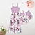 cheap Dresses and Jumpsuits-Family Look Dress Graphic Print Pink Sleeveless Maxi Matching Outfits / Summer