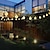 저렴한 LED 문자열 조명-태양 문자열 조명 LED 야외 조명 6.5m 30 LED 세트 장착 브래킷 따뜻한 화이트 웨딩 파티 휴일 파티오 정원 3V