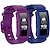 cheap Fitbit Watch Bands-2 Packs Smart Watch Band Compatible with Fitbit Ace 2 for Kids Silicone Smartwatch Strap Soft Breathable Sport Band SmartWatch Band with Case Replacement  Wristband Boys Girls