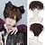 preiswerte Herrenperücken-kurze Bilder geschnitten gerade schwarz weiß gelb Hälfte Cosplay Anime Kostüm Halloween Perücken synthetisches Haar mit Pony für Männer Junge Frauen