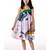 cheap Dresses-Kids Girls&#039; Dress Graphic Tank Dress Knee-length Dress Ruched Sleeveless Cute Dress 4-13 Years Multicolor