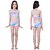 preiswerte Badebekleidung-Kinder Mädchen Bademode Bikini 3-10 Jahre 3pcs dreiteiliger Badeanzug Meerjungfrauenschwanz die kleine Meerjungfrau Bademode Farbverlauf ärmellos blau Regenbogen rot Strand aktiv Cosplay Kostüme