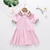 Χαμηλού Κόστους Καθημερινά φορέματα-Παιδιά Λίγο Κοριτσίστικα Φόρεμα Ουράνιο Τόξο Causal Σουρωτά Ανθισμένο Ροζ Λευκό Βαμβάκι Πάνω από το Γόνατο Κοντομάνικο Κανονικό Γλυκός Φορέματα Η Μέρα των Παιδιών Ανοιξη καλοκαίρι Κανονικό 2-8 χρόνια