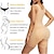 cheap Bodysuits-Corset Women&#039;s Bodysuits Shapewears Office Christmas Halloween Wedding Party Plus Size Black Khaki Sport Seamless Casual Daily Zipper Hook &amp; Eye Classic Tummy Control Push Up Pure Color Summer Spring