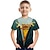 voordelige jongens 3d t-shirts-Kinderen Jongens T-shirt dier School 3D-afdrukken Korte mouw Actief 3-12 jaar Zomer Regenboog