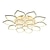 halpa Pinta-asennettavat ja puoliksi pinta-asennettavat-6/8/12/15 head led kattovalaisin lotus design kattovalaisin moderni taiteellinen metalli akryyli tyyliin portaaton himmennys makuuhuone maalattu viimeistelyvalot 110-240v vain himmennettävissä