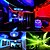 billige LED Strip Lamper-led strip lys 15m (3x5m) rgb tiktok lys 2835 smd 900 lysdioder 8mm strip fleksibel lys ledet tape vanntett ac 12v 600leds med 44key ir fjernkontroll kit