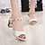 cheap Women&#039;s Sandals-Women&#039;s Sandals Block Heel Sandals Chunky Heel Open Toe Comfort Outdoor PU Summer White Silver Gold