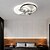 cheap Ceiling Fan Lights-60 cm LED Ceiling Fan Light Circle Design Black Gold Metal Modern Style Painted Finishes LED Modern 220-240V