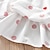 preiswerte Kleider-Kinder Wenig Mädchen Kleid Paisley-Muster Bedruckt Rote Weiß Chiffon Midi Kurzarm Aktiv Kleider Sommer Regular Fit 2-9 Jahre
