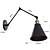 economico Luci da parete-americano creativo antico e27 / 26 retrattile pieghevole lampada da parete camera da letto comodino studio soggiorno lampada