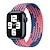 olcso Apple Watch sávok-1 pcs Smart Watch Band mert Apple  iWatch Apple Watch sorozat 7 / SE / 6/5/4/3/2/1 Sportszíj Szövés karkötő Műanyag Elasztikus Fonott Sokszínű Csere Csuklópánt
