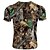 cheap Hunting Clothing-Men&#039;s Hunting T-shirt Tee shirt Short Sleeve Outdoor Summer Breathability Wearable Quick Dry Soft Polyester Yellow Brown