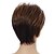 cheap Synthetic Trendy Wigs-Synthetic Wig Bangs Curly Free Part Wig Short Brown / Burgundy Synthetic Hair 12 inch Women&#039;s Fashionable Design Women Synthetic Brown