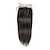 Χαμηλού Κόστους Τούφες Μαλλιών-Βραζιλιάνικη / Ινδική 4x4 Κλείσιμο Ίσιο Δωρεάν Μέρος Μέσο μέρος / Πλευρικό μέρος Κορεάτικο Δέσιμο Remy Ανθρώπινα μαλλιά Γυναικεία Δαντέλα Κλείσιμο