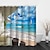 billiga Dusch Gardiner Top Sale-duschdraperier med krokar havet landskap polyestertyg vattentät duschdraperi för badrum 70 tum